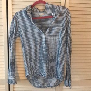 J crew button up striped shirt